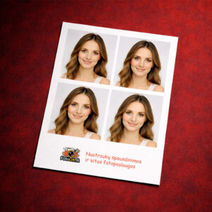 3,5x4,5 cm nuotraukos dokumentams