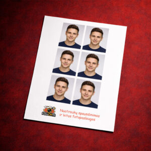 2,5x3 cm nuotraukos dokumentams