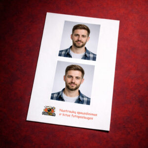 5x5 cm nuotraukos dokumentams