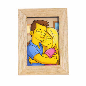 10x15 cm fotopaveikslėlis rėmelyje (Šviesiai rudas)